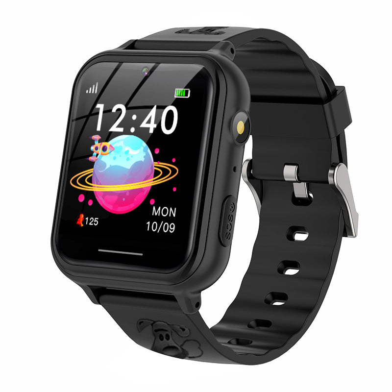 Kids Smart Watch Phone with a 1.54 inch touchscreen and soft silicone band — view 2