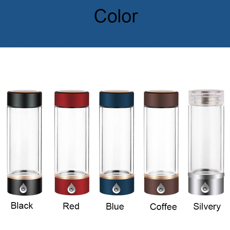 Hydrogen Water Ionizer Bottle, 380ml rechargeable — view 10