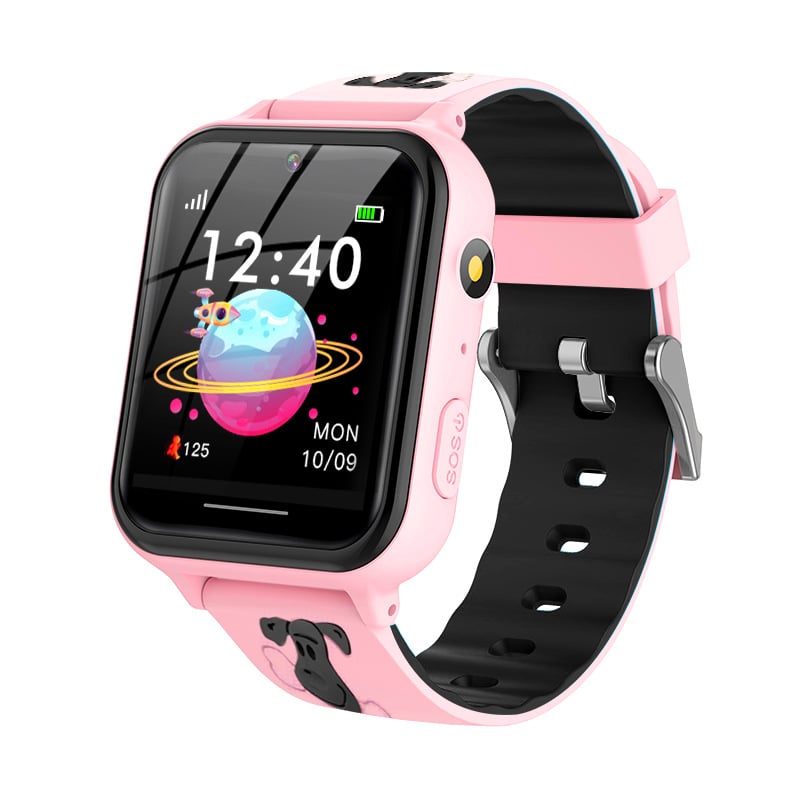 Kids Smart Watch Phone with a 1.54 inch touchscreen and soft silicone band — view 4