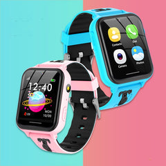 Kids Smart Watch Phone with a 1.54 inch touchscreen and soft silicone band