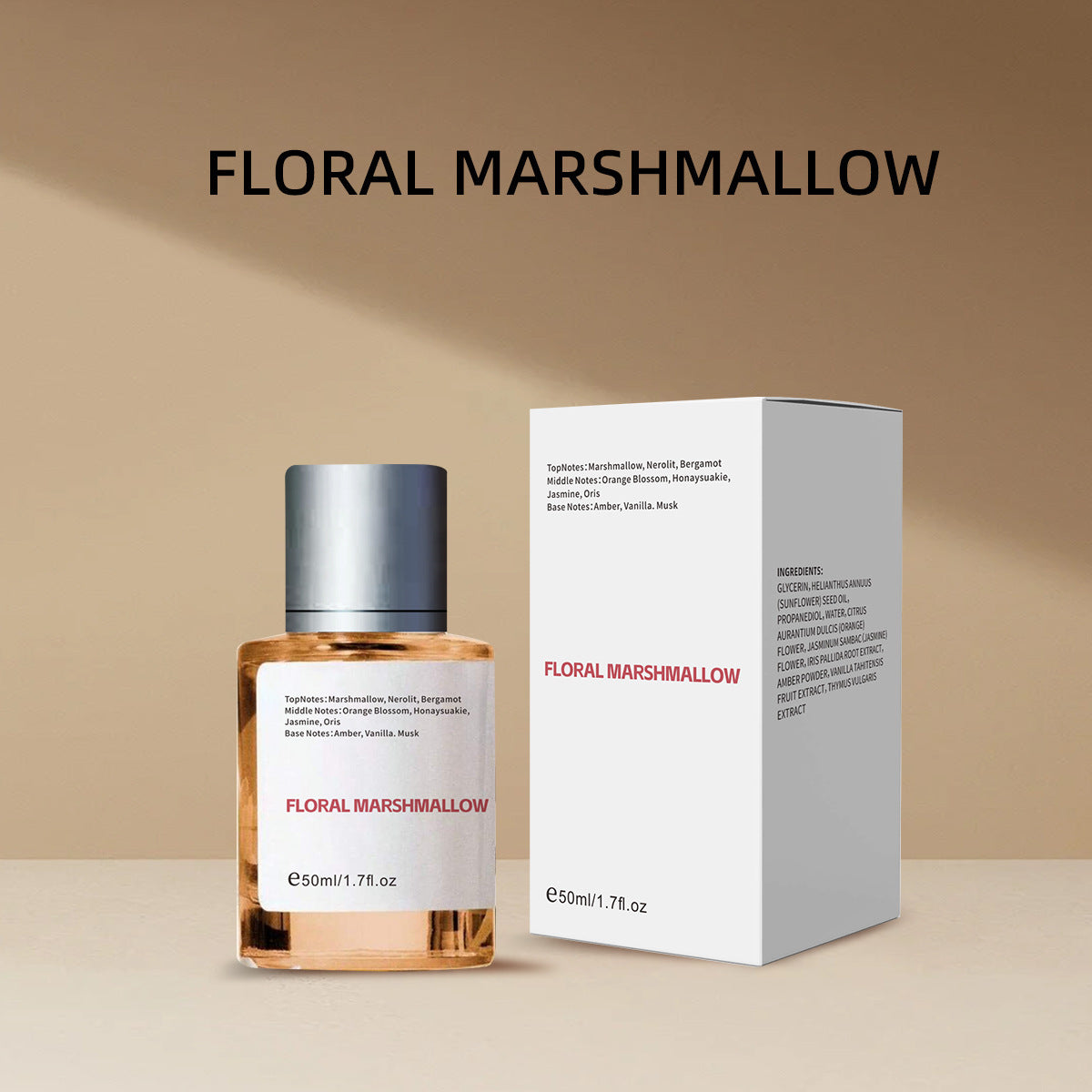 Amber Vanilla Alcohol-Free Perfume Spray in a 50ml bottle — view 3