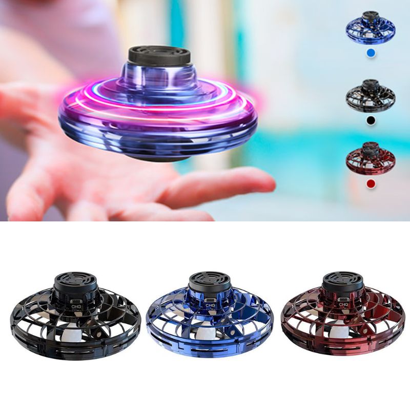 LED flying spinner toy